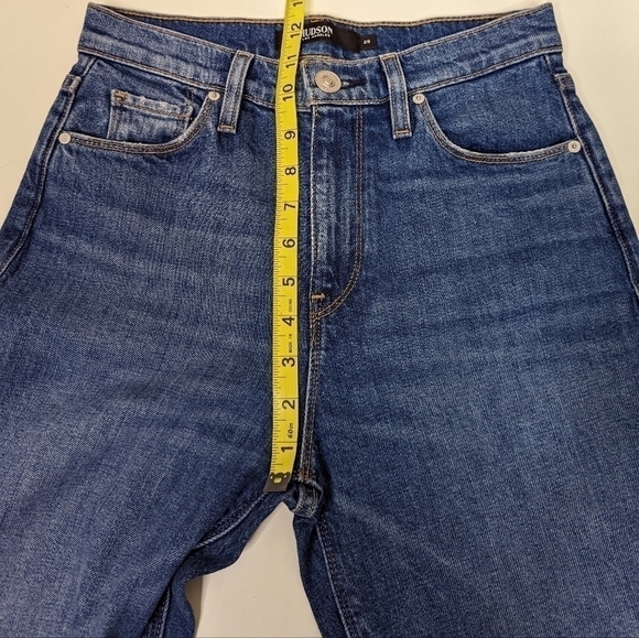 Hudson Holly Straight High Rise Cropped Straight Leg Jeans - Picture 8 of 9